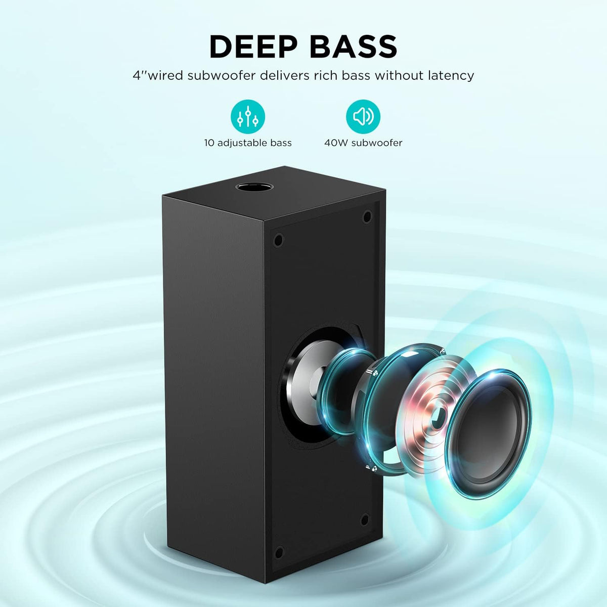 2.1 Channel Sound Bar with Subwoofer E49363