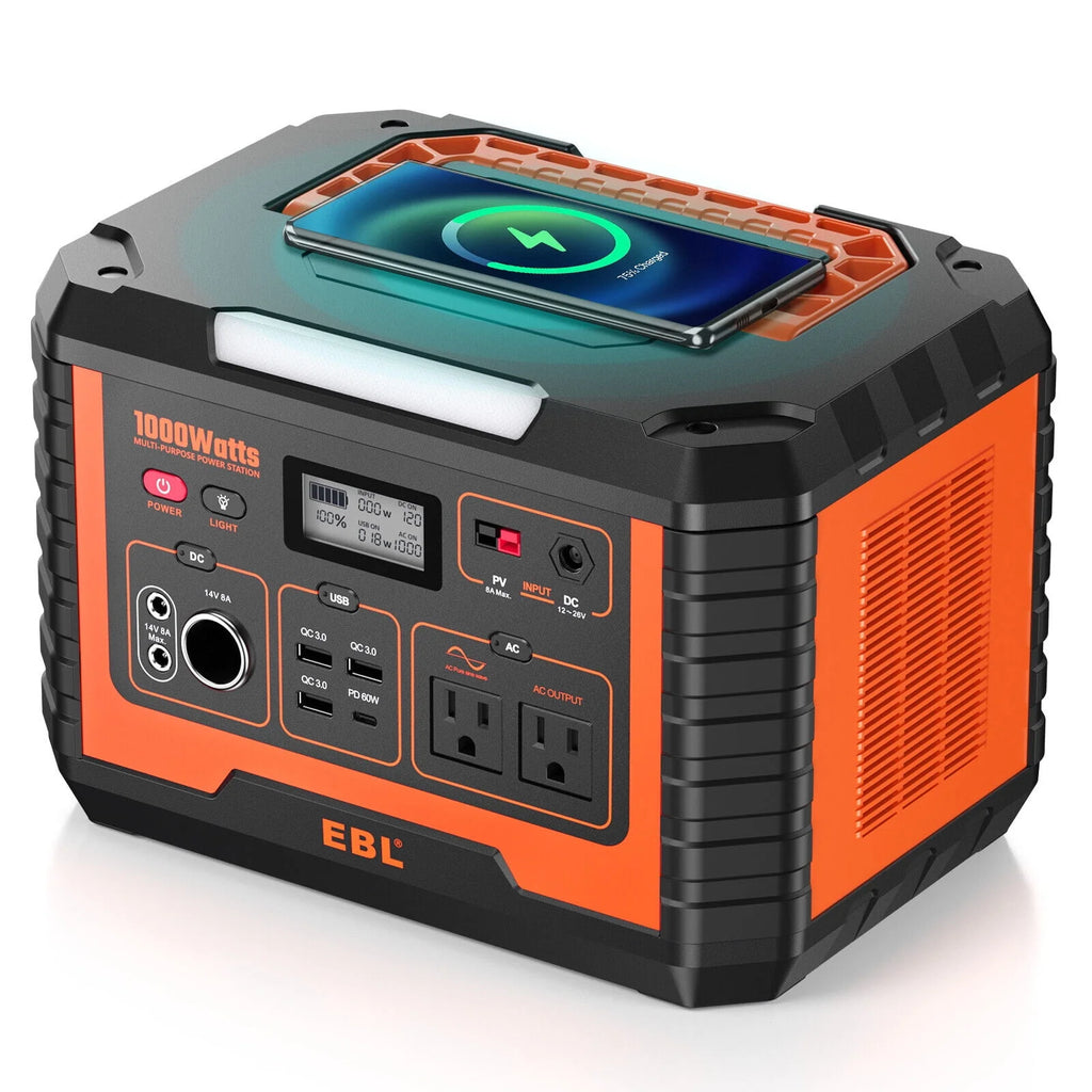 Portable Power Station 1000W Solar Generator 270000mAh Waterproof P16094