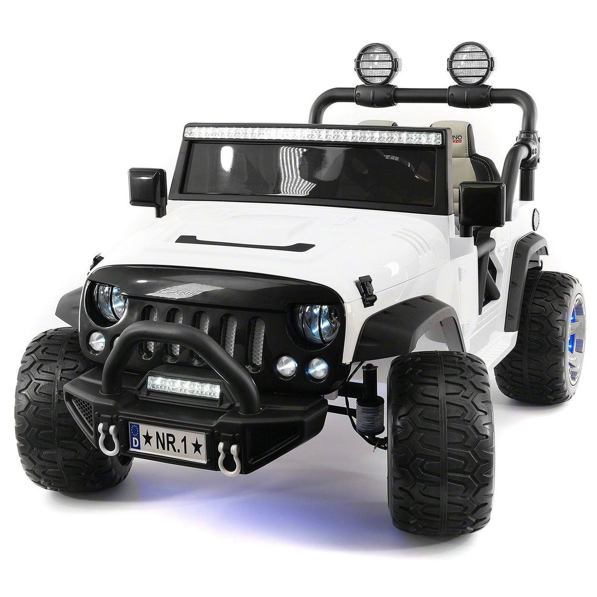 12V Kids Ride-On Car Truck with R/C Parental Remote White H262651