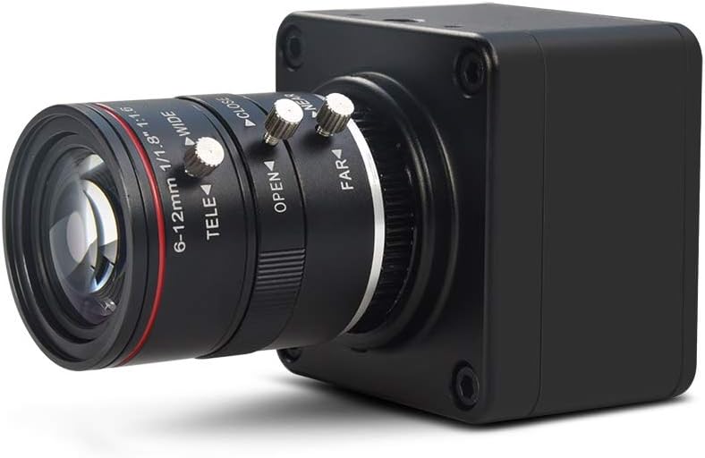 4K USB Camera with 6-12mm Varifocal Manual Lens Webcam J29197