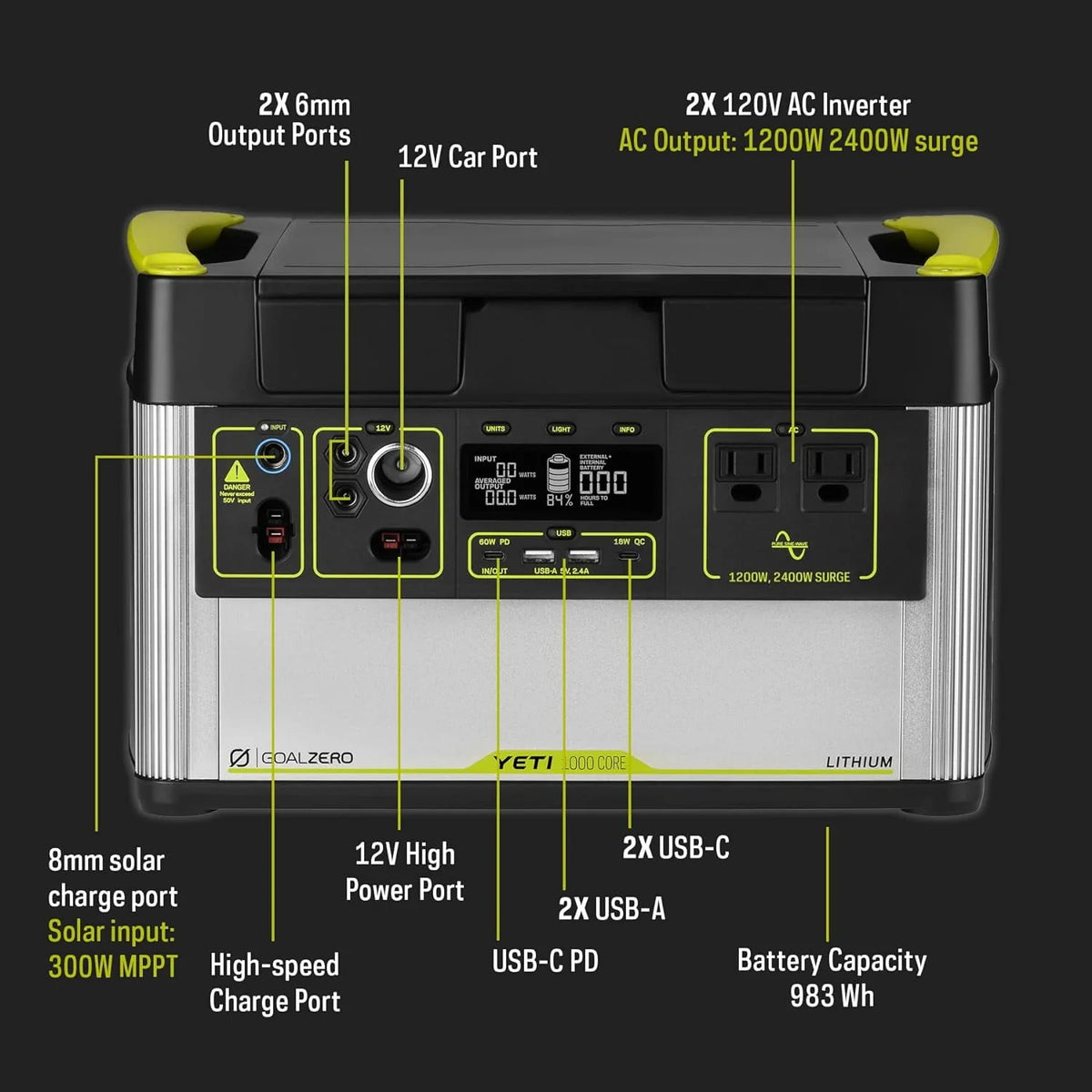 1000W Portable Power Station C682