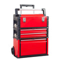 Portable Red Tool Box with 3 Drawers H61785