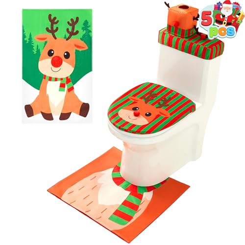 5 Pieces Christmas Bathroom Decoration Set B18114