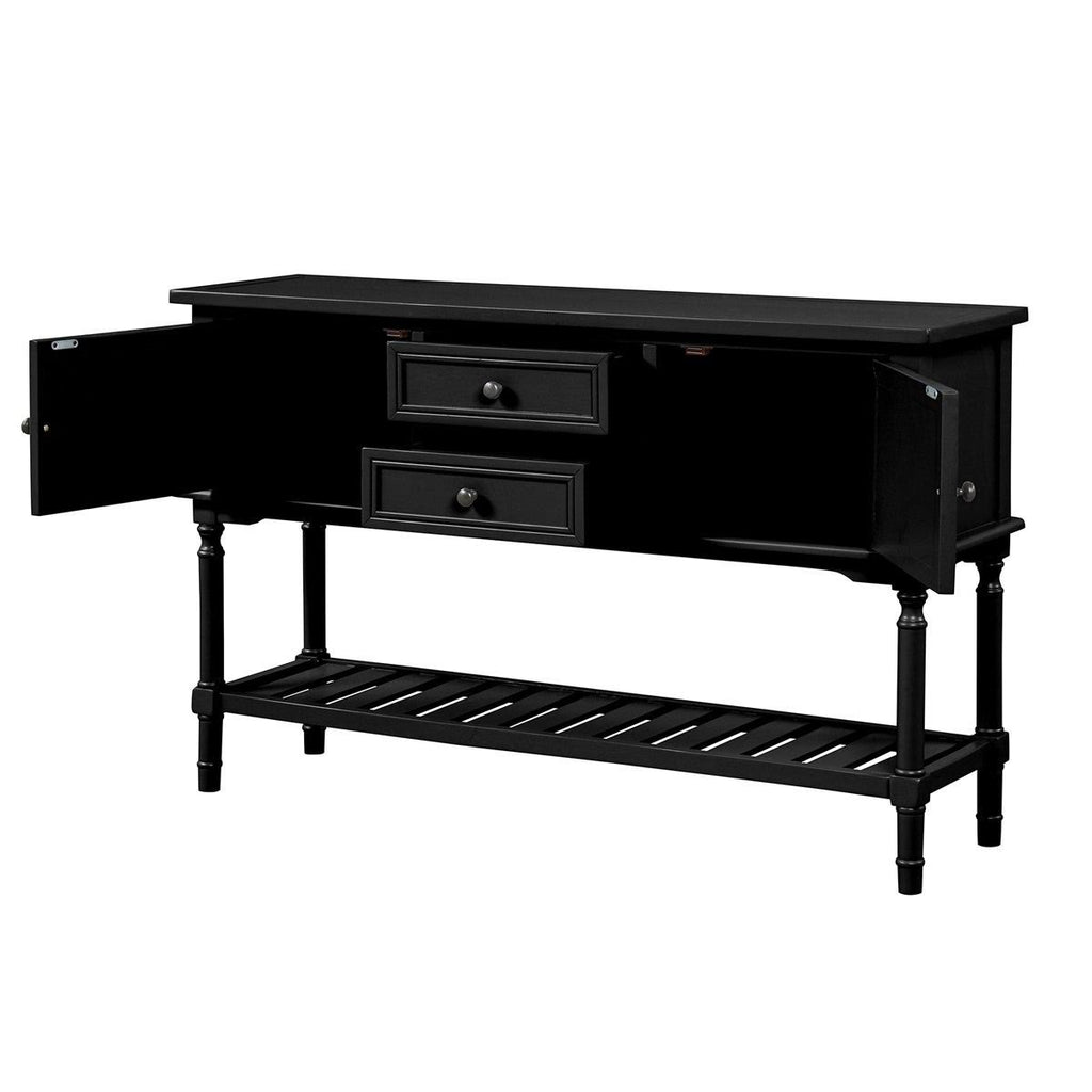Navy Blue Console Table with 2 Drawers S79488