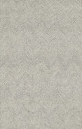 Hand Tufted Wool Zig Zag Grey Area Rug 3'6" X 5'6" H93949