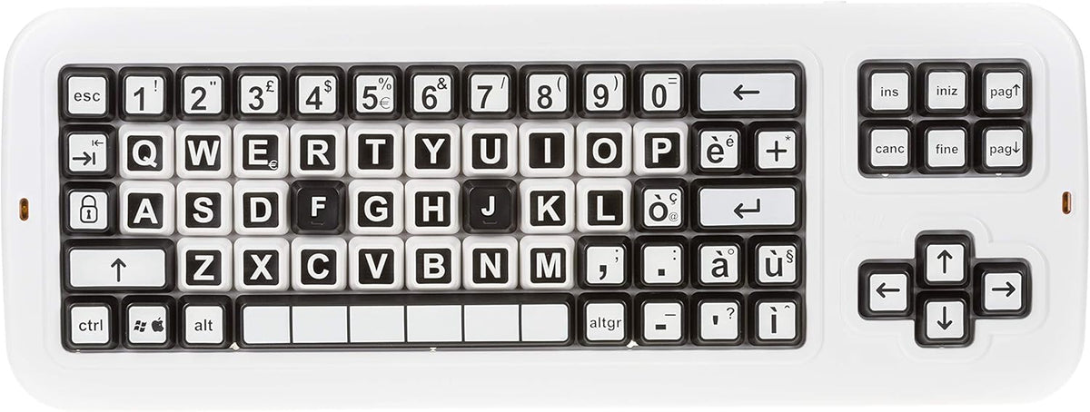 Italian Contrast Keyboard with Uppercase Lettering E35441