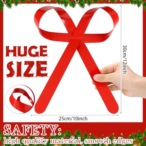 Large Christmas Metal Bow Tree Topper with Clip I2919
