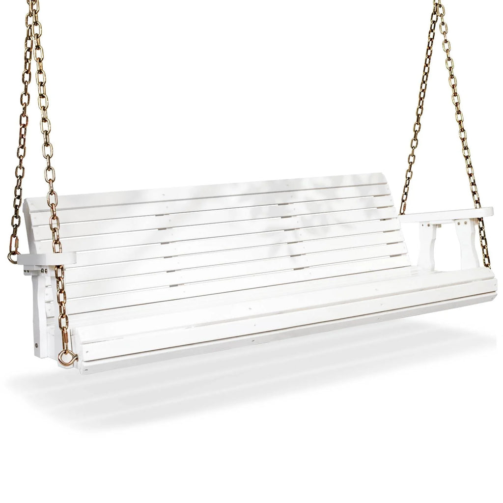 5 ft Brown Wooden Porch Swing J9555