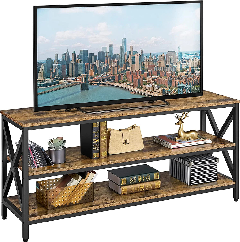 Rustic Brown 63 Inch 3 Tiers TV Stand T13147