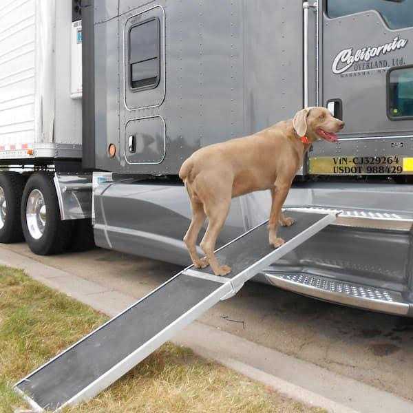 8 ft Lightweight Portable Folding Aluminum Pet Ramp J9633