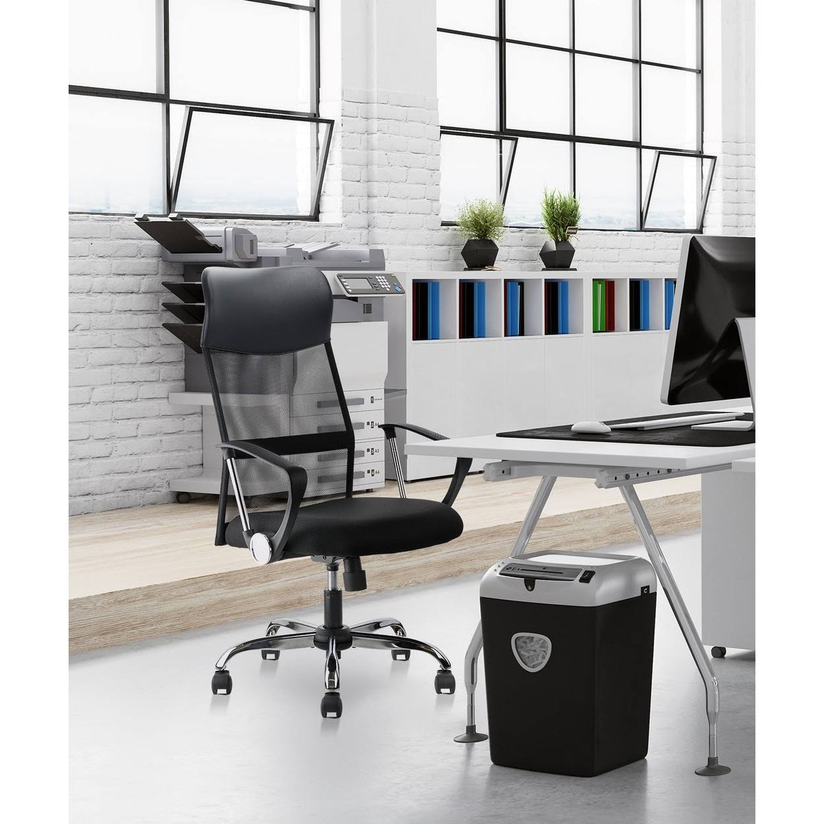 Black Height Adjustable Ergonomic Office Chair P403734