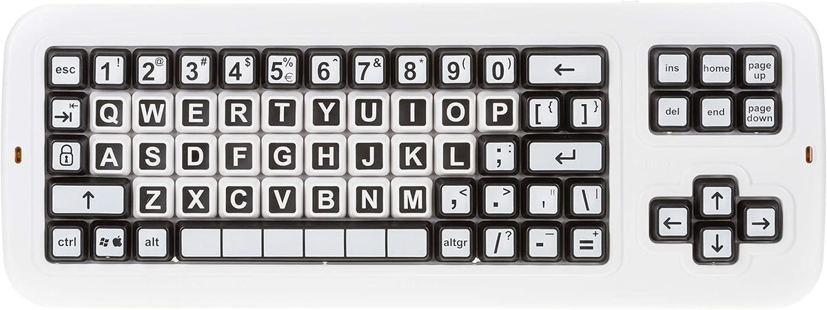 Italian Contrast Keyboard with Uppercase Lettering E35441