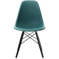 Black Plastic Eiffel Chairs with Wood Legs A994