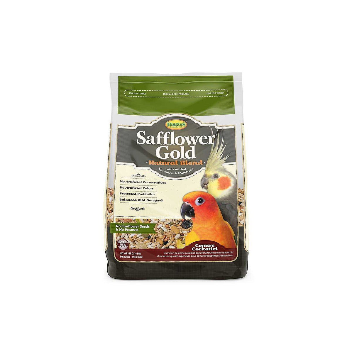 Safflower Gold Conure & Cockatiel Food Z724676