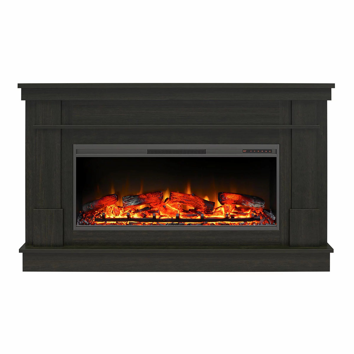 Wide Mantel with Linear Electric Fireplace H9477