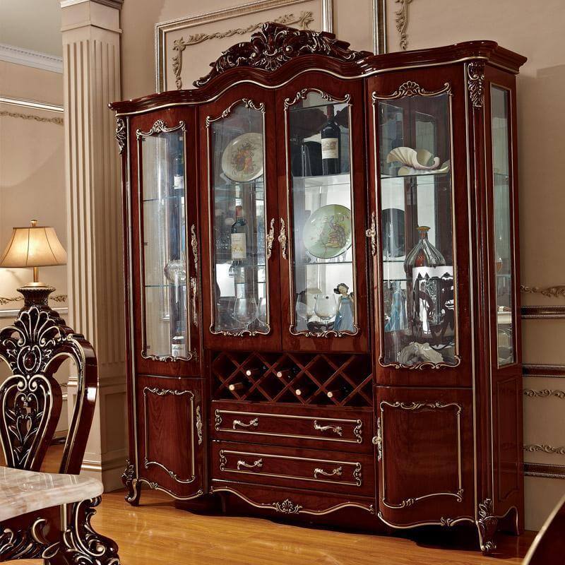 Glass Buffet with French Doors K9946