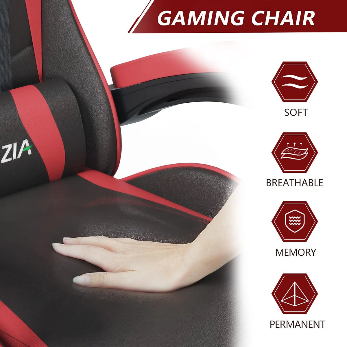 Red Adjustable Gaming Chair K8398