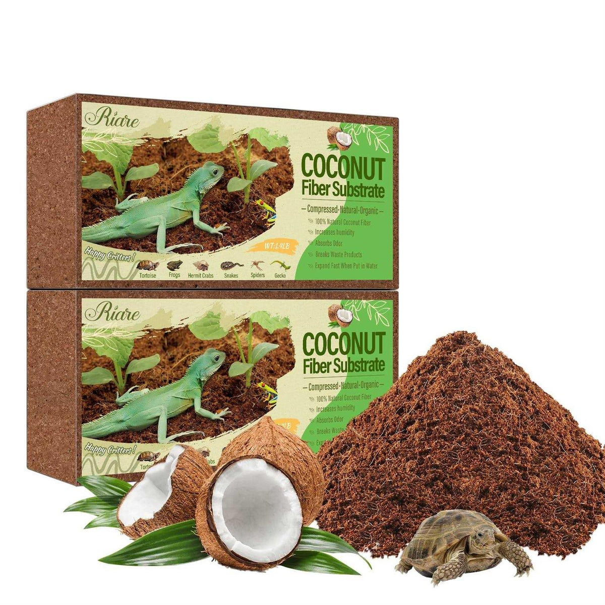 Natural Coconut Fiber Reptile Terrarium Bedding X77536