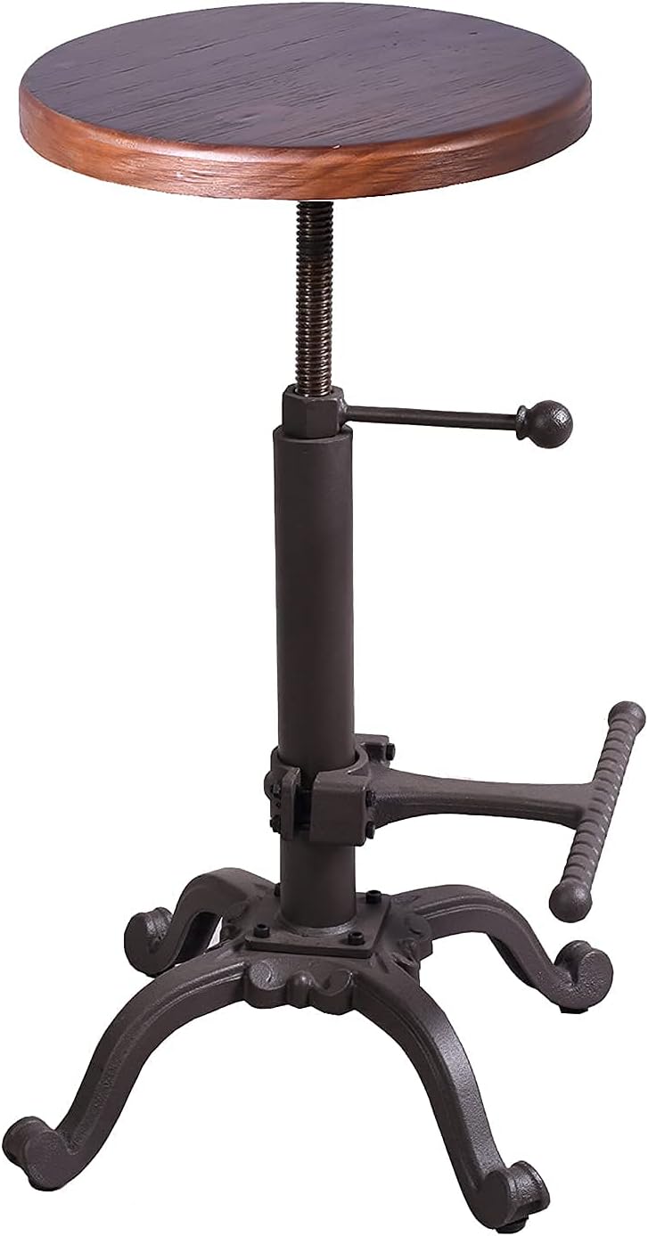 Rustic Swivel Adjustable 22-26 Bar Stool U2245