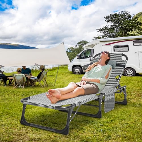 5-Position Folding Chaise Lounge Chair S653