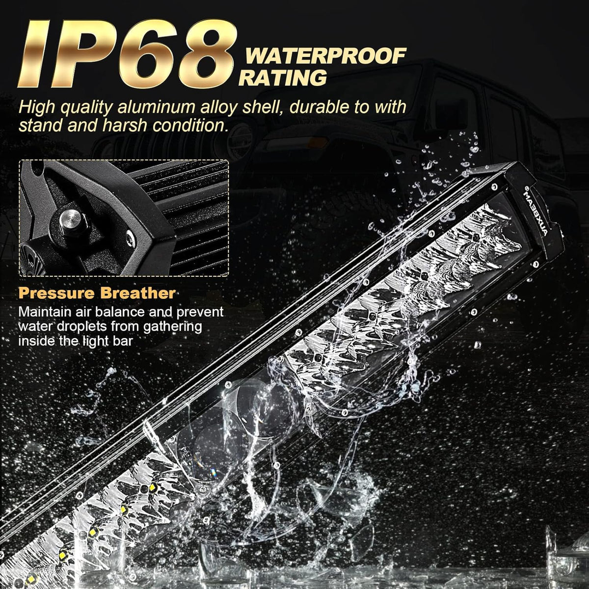 32 Inch LED Bar Light Flood Spot Combo Waterproof W999