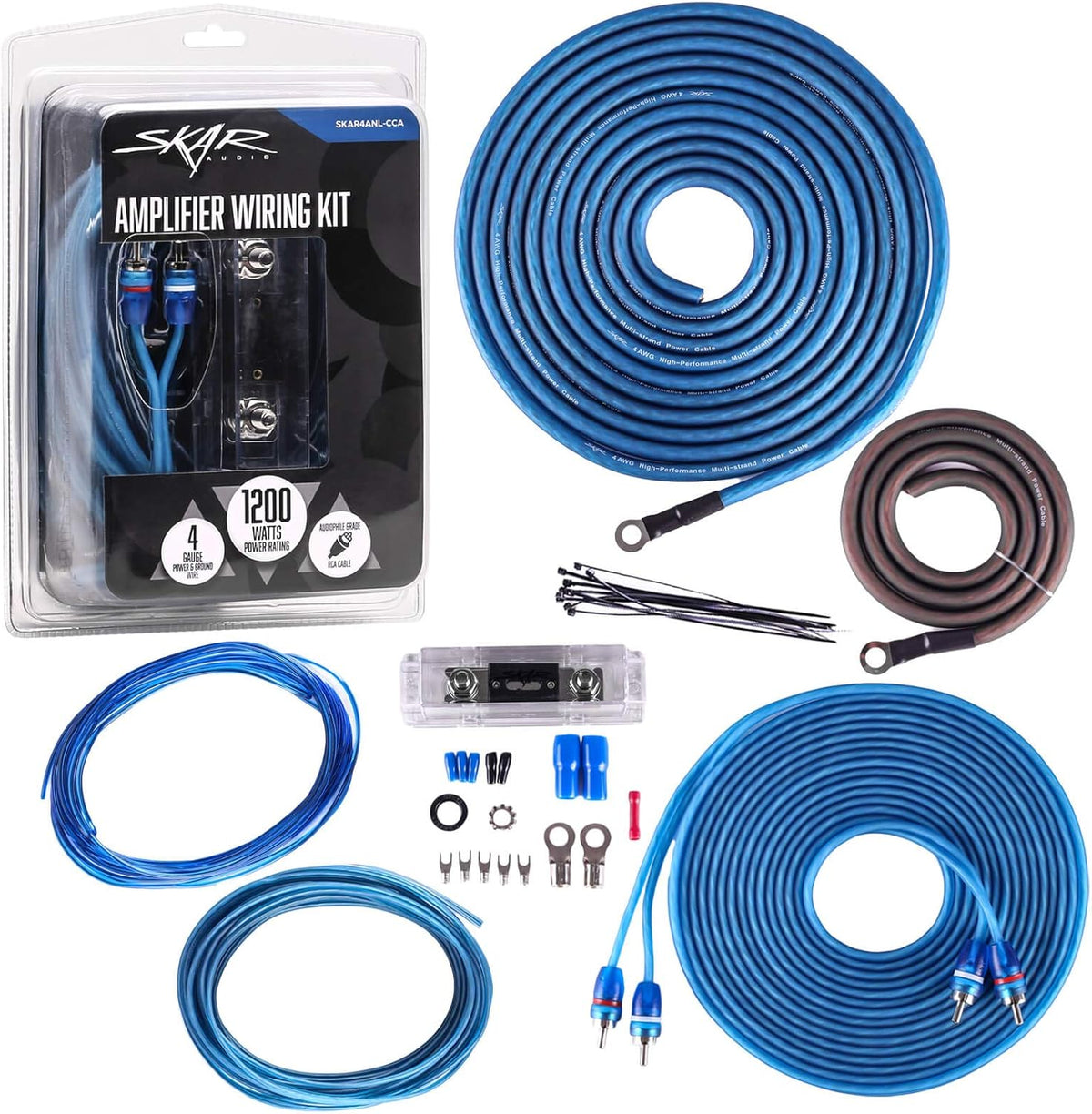 1/0 Gauge CCA Amplifier Installation Wiring Kit E9975