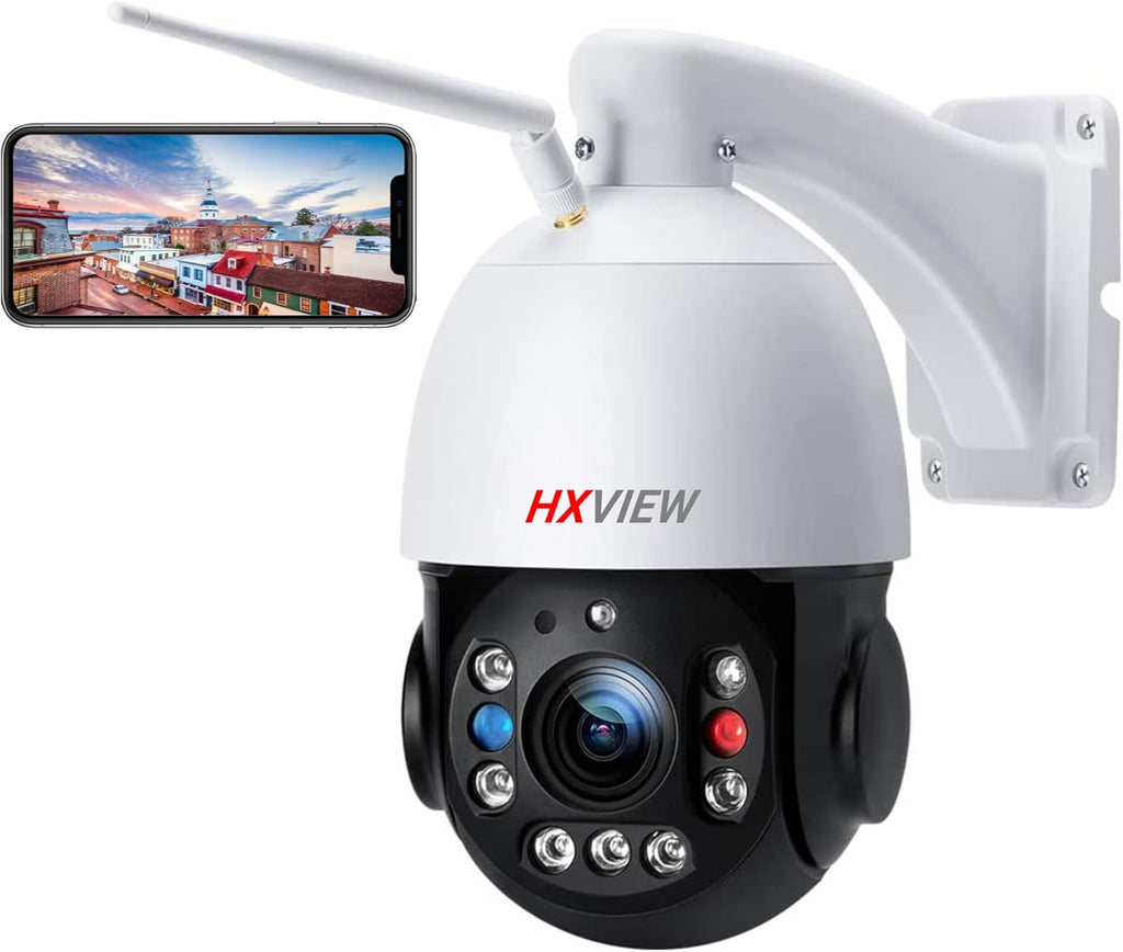 PTZ Security Camera Outdoor 30X Optical Zoom WiFi 5MP IP Camera Night Vision 2-Way Audio IP66 Waterproof W9649