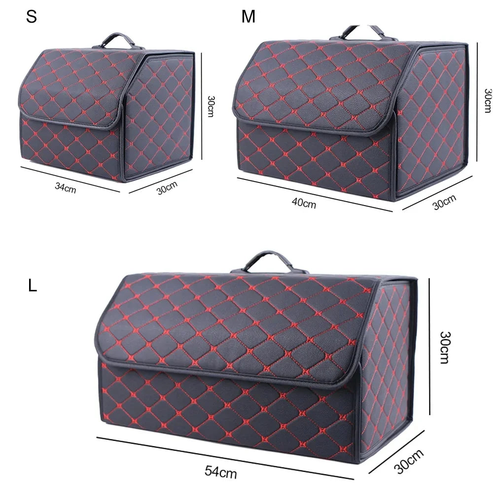 Leather Folding Car Trunk Organizer O232