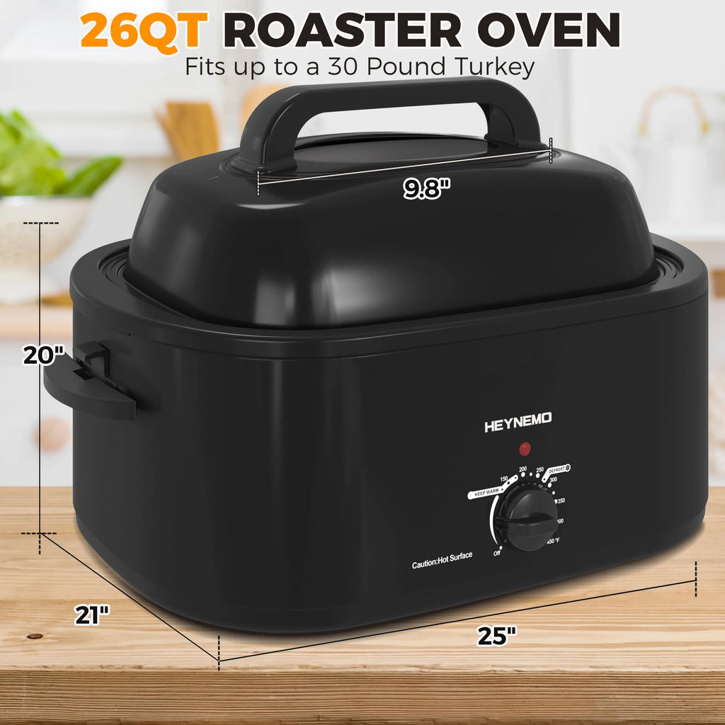 26 Quart Stainless Steel Electric Roaster Oven W369938