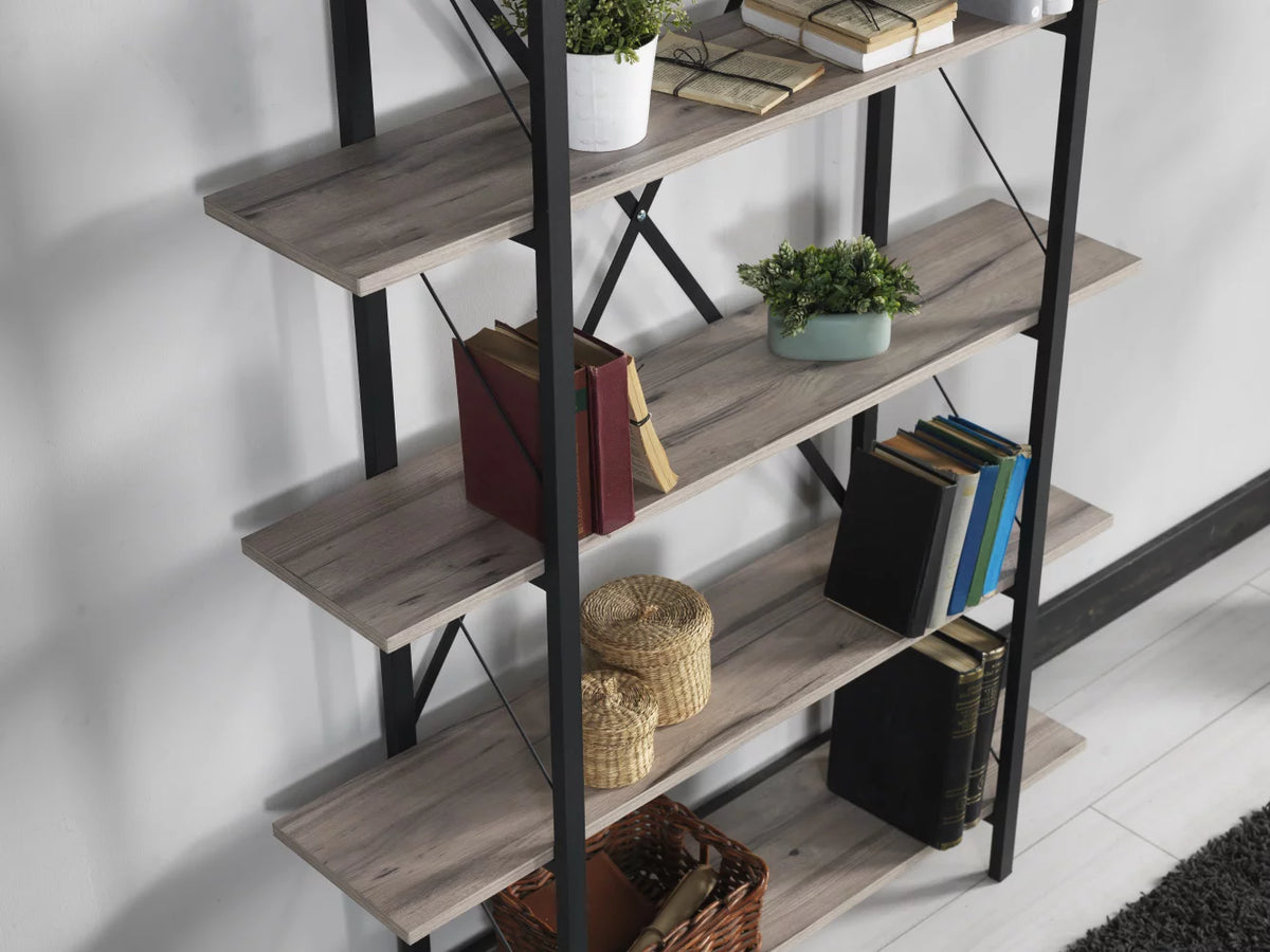 5 Tier Metal Bookshelf N277