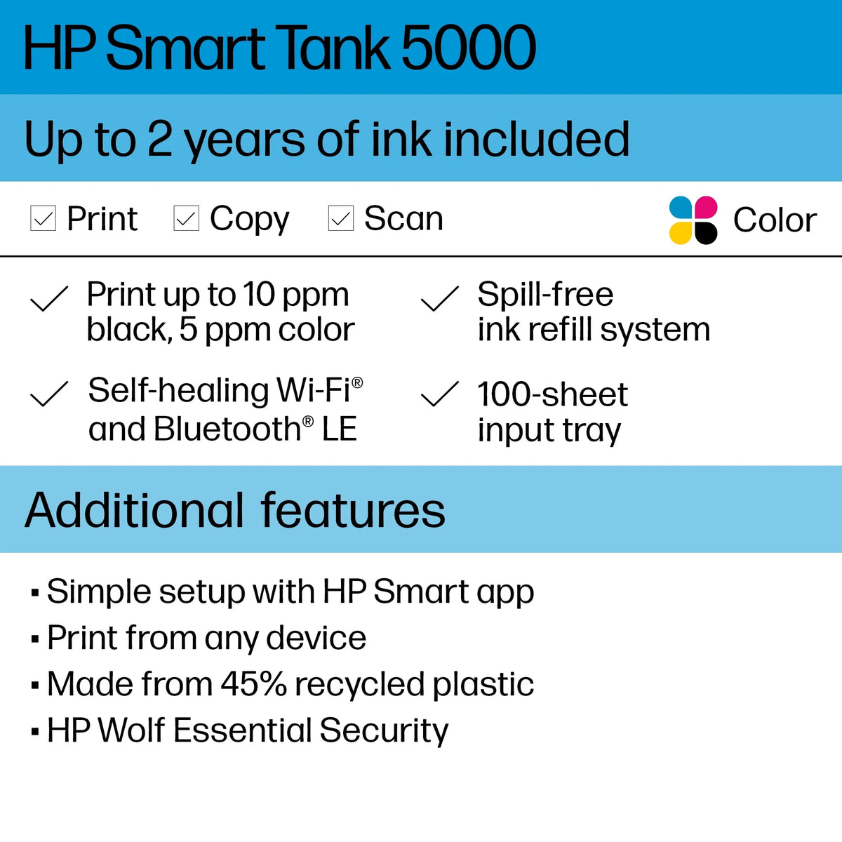 Wireless All-in-One Color Inkjet Printer O20957