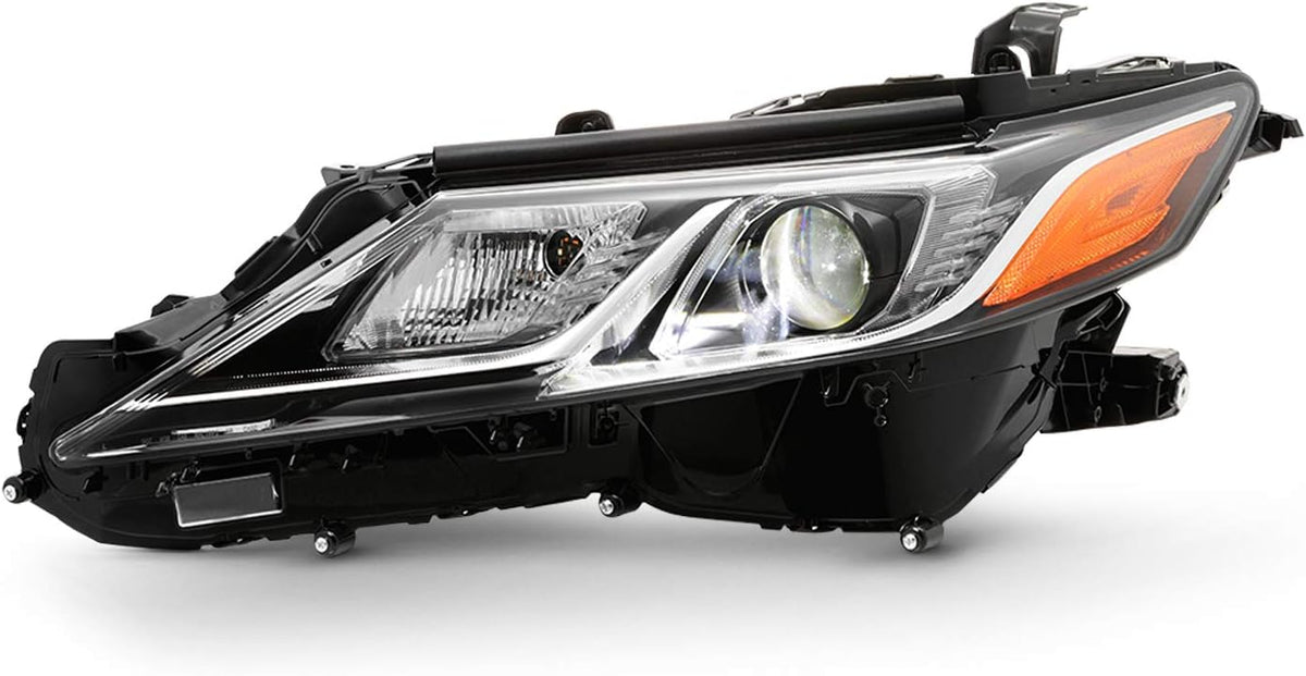 Black Headlights Headlamp Left Driver Side C6246