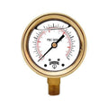 4x22 Brass Case Pressure Gauges L65571