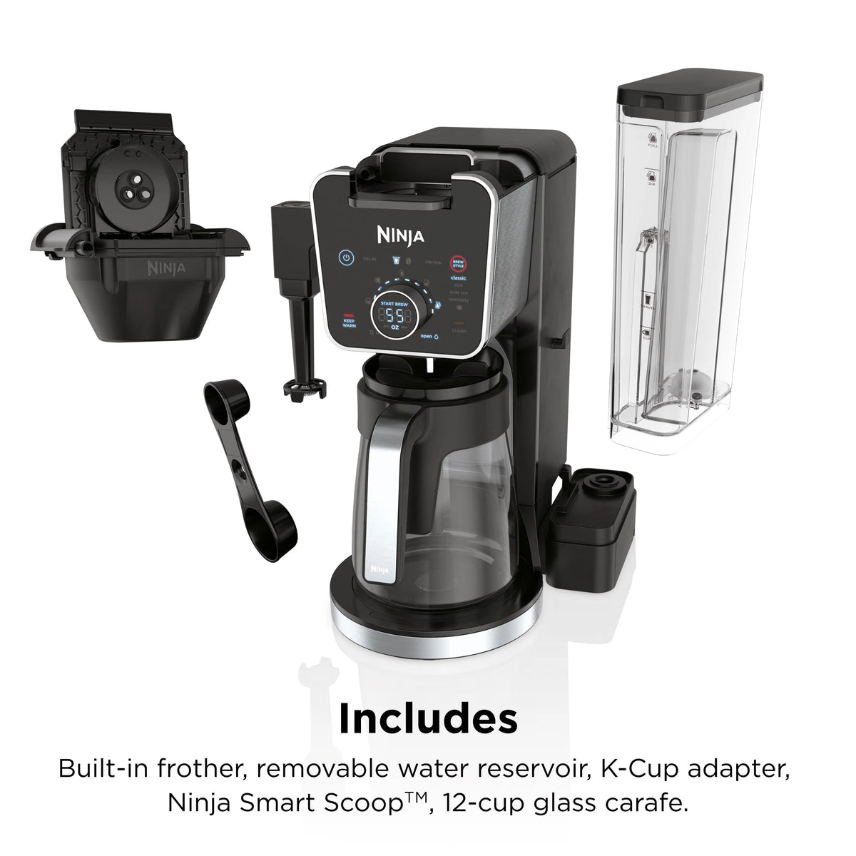 12-Cup Drip Coffee Maker with Glass Carafe O93551