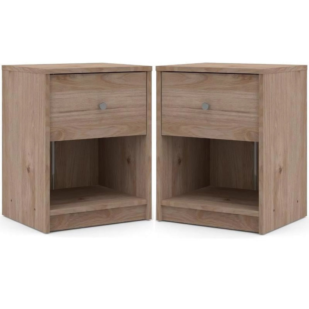 2 Piece 1 Drawer Nightstand Set G244388