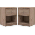 2 Piece 1 Drawer Nightstand Set G244388