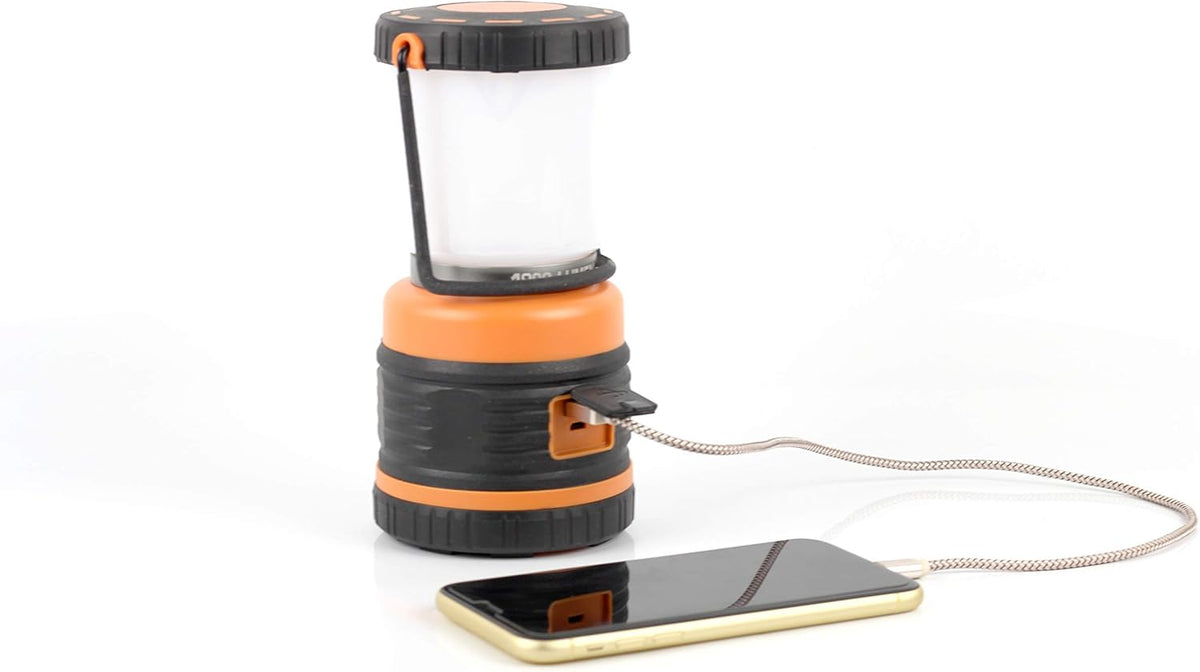 Rechargeable LED Camping Lantern 1800LM 4 Light Modes IP44 Waterproof Pack of 2 X6422