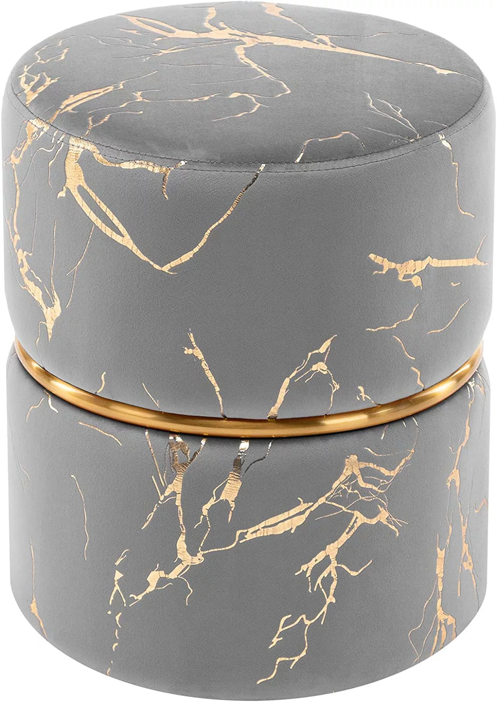 Round Velvet Ottoman D787