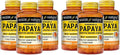 Papaya Digestive Enzyme Complex Peach Flavor 100 Chewables Pack of 6 Y44484