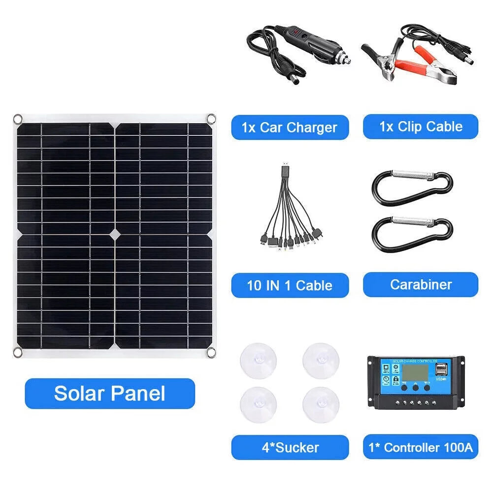 6000W Solar Panel Kit with 100A Home 110V System N2730