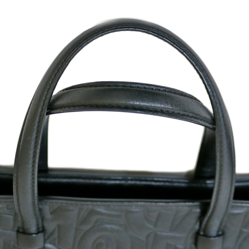 Pre-Owned Black Leather Handbag T996933