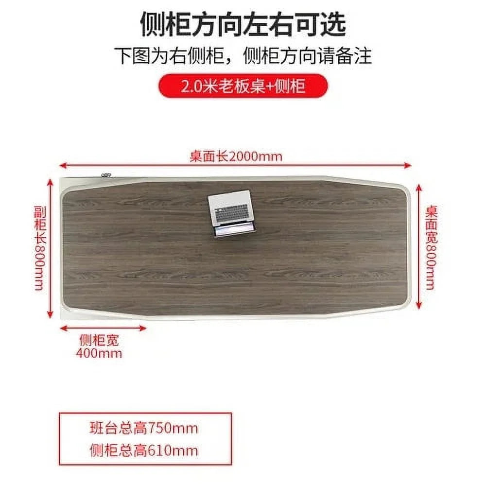 Long Wooden Executive Office Desk T7101
