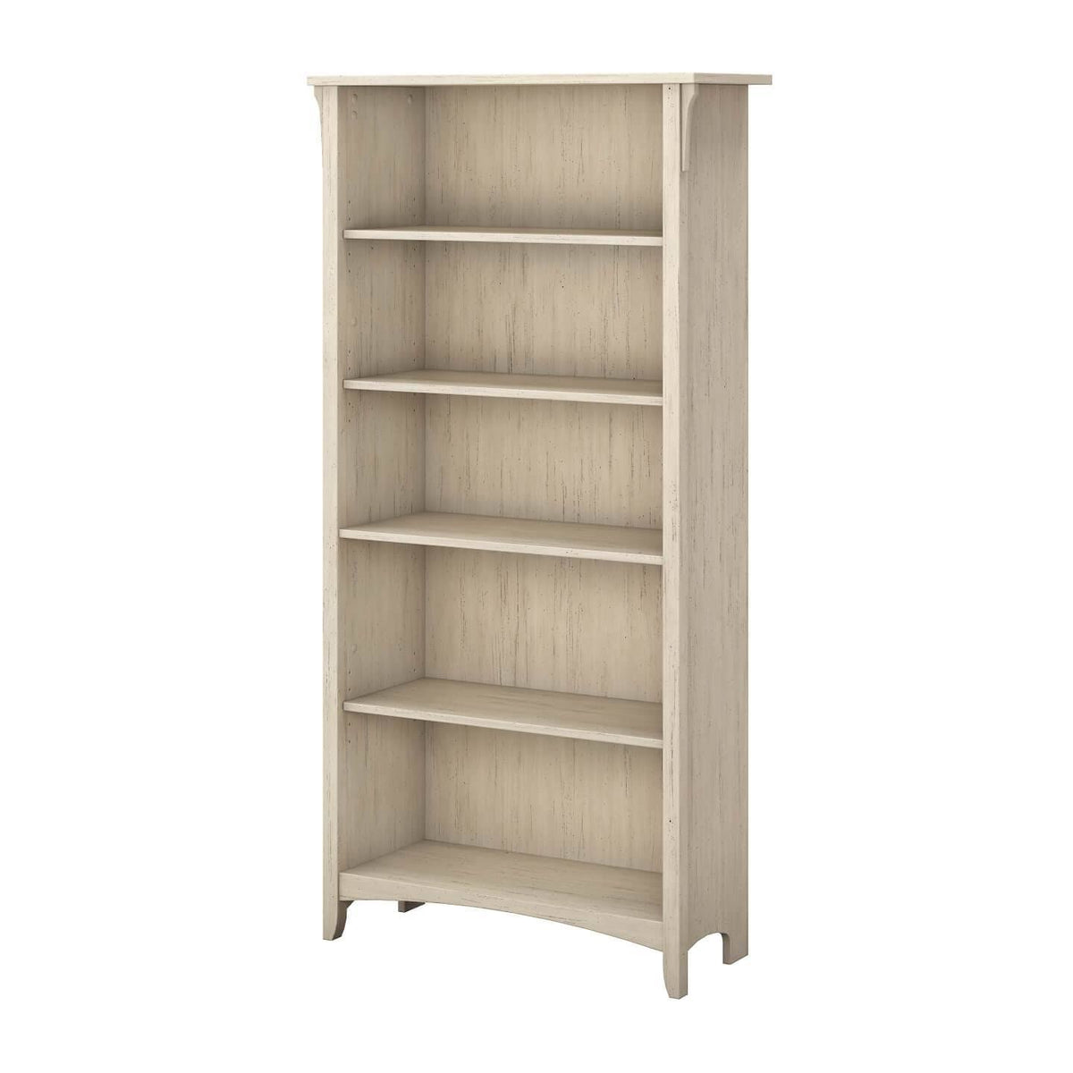 5 Shelf Bookcase Vintage Black Q95009