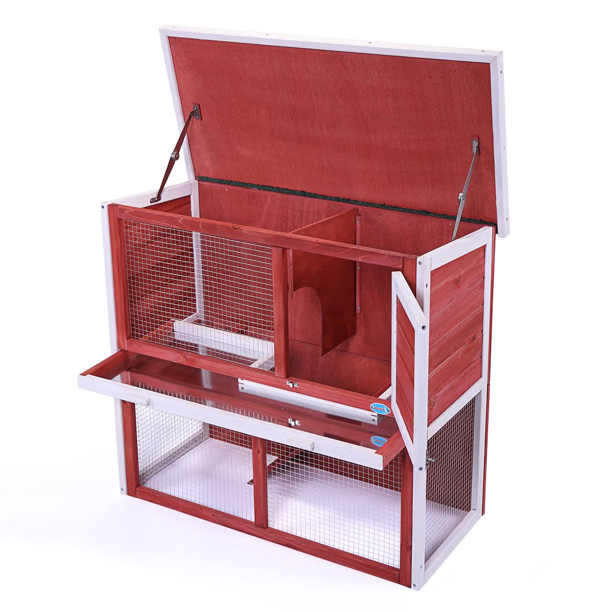 36x22 Red Wooden Chicken Coop F23742