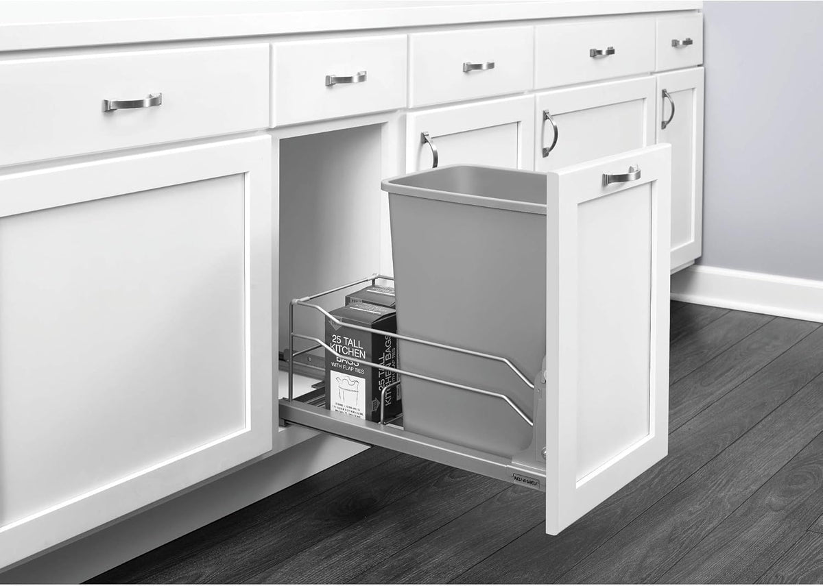 35-Quart Pull Out Kitchen Trash Can with Soft-Close Slides P703108