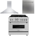 36 Range All Gas, Range Hood, Dishwasher I575