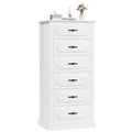 White 6 Drawer Wood Dresser F389237