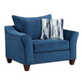 Navy Blue Fabric Armchair S478809