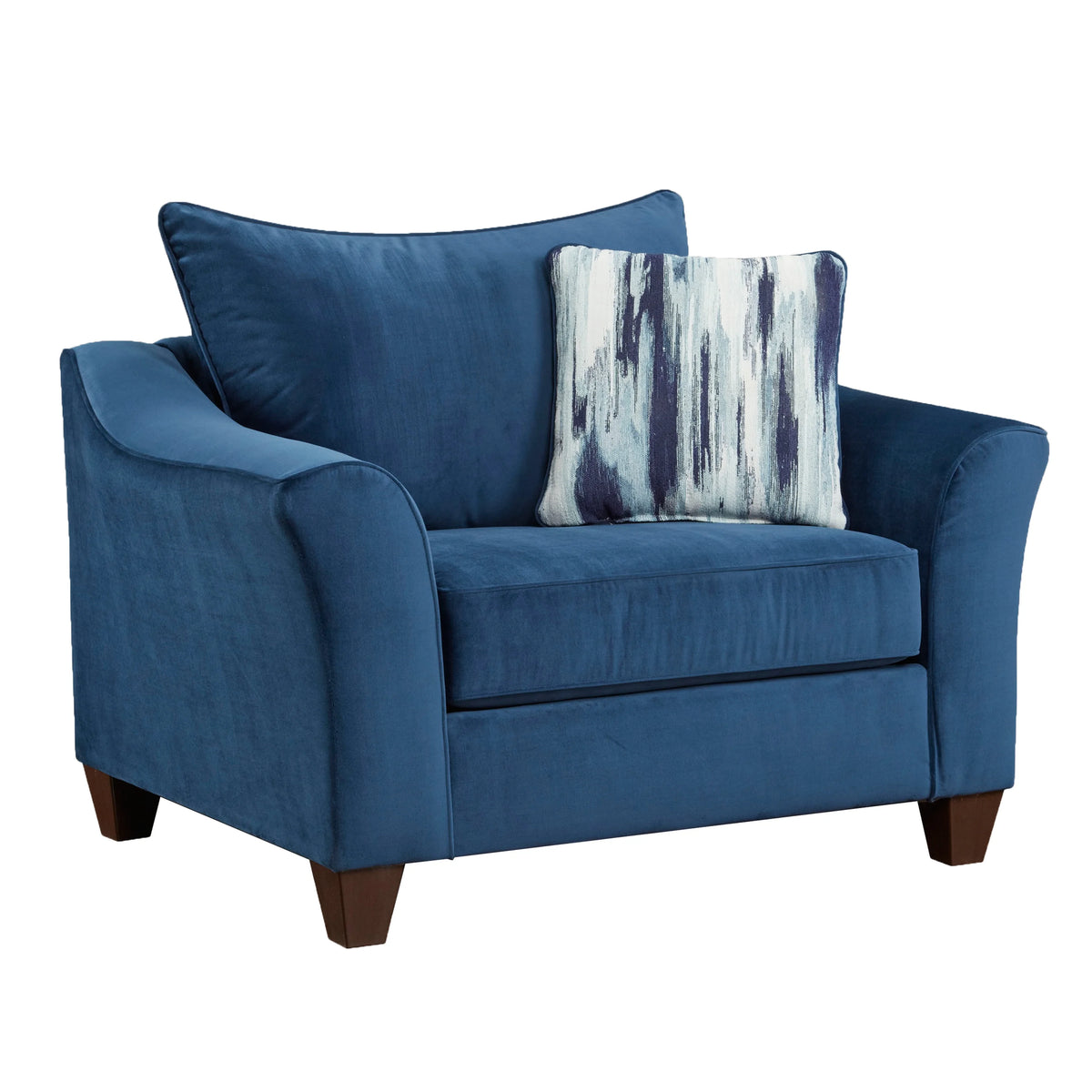 Navy Blue Fabric Armchair S478809