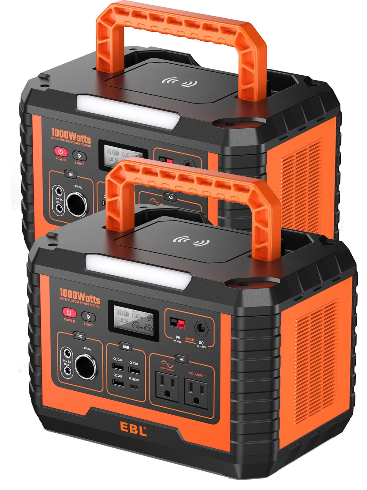 Portable Power Station 1000W Solar Generator 270000mAh Waterproof P16094